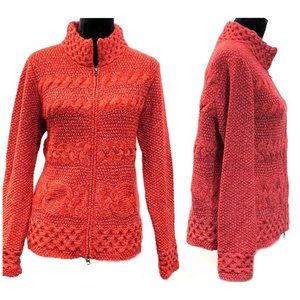 J. Jill FullZip Cable Knit Cardigan Sweater Jacket